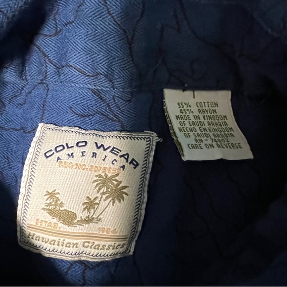Colo wear American Hawaiian Classic button shirt cars roughly size large - Picture 4 of 7